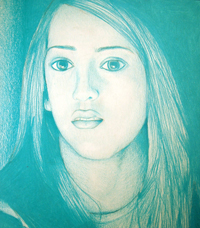 Lisa Lara self-portrait.