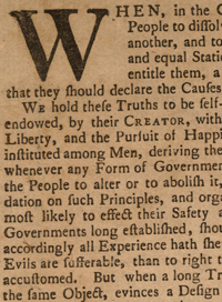 RAK view the Declaration of Independence